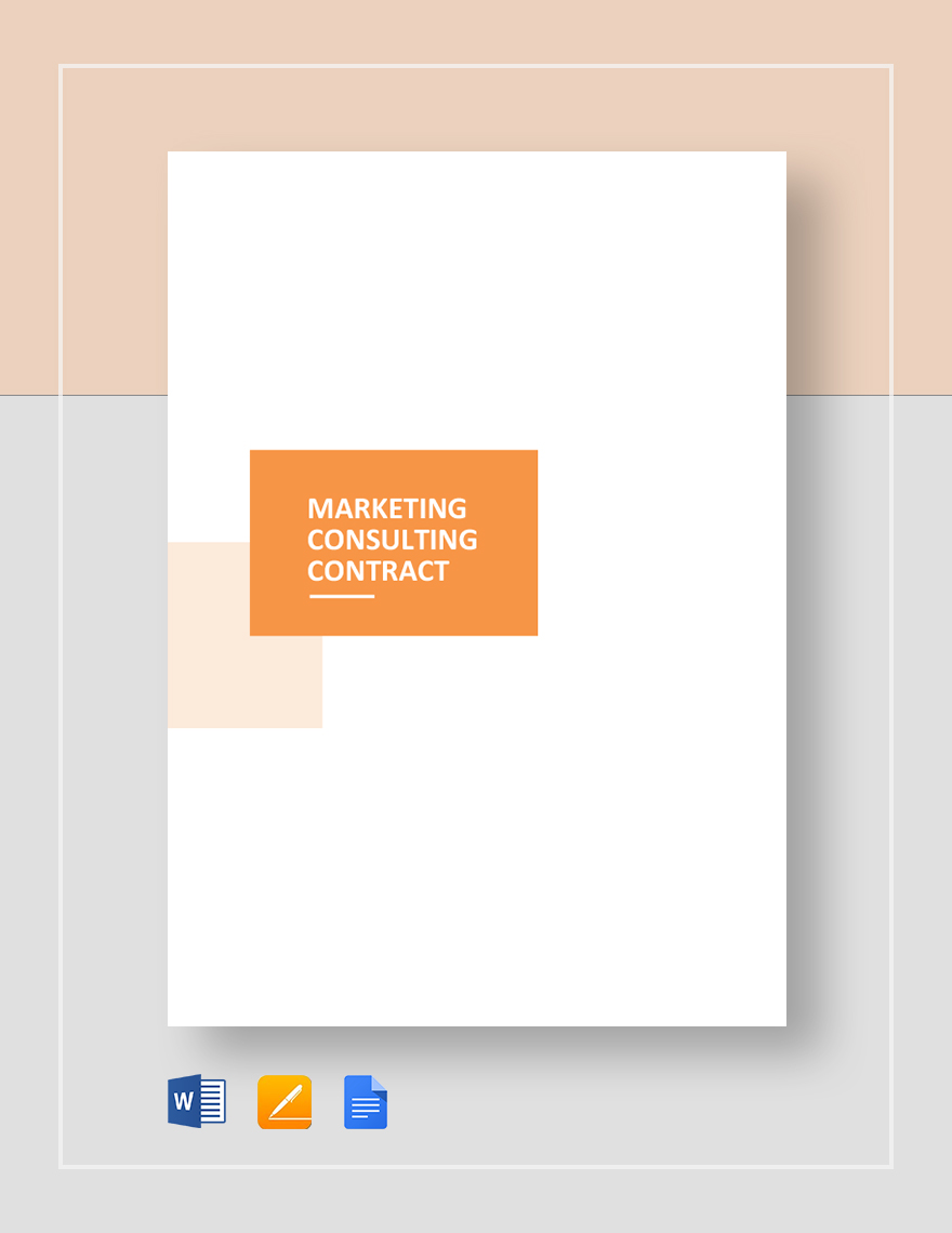Marketing Consulting Contract 