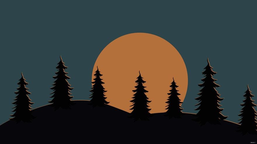 Dark Tree Background in Illustrator, EPS, SVG, JPG, PNG