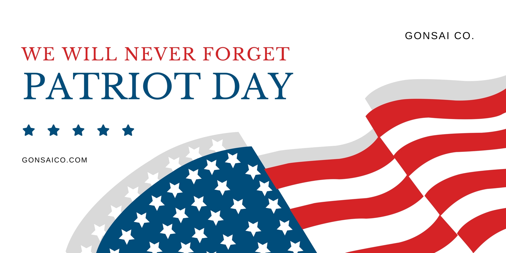 We Will Never Forget Patriot Day Banner