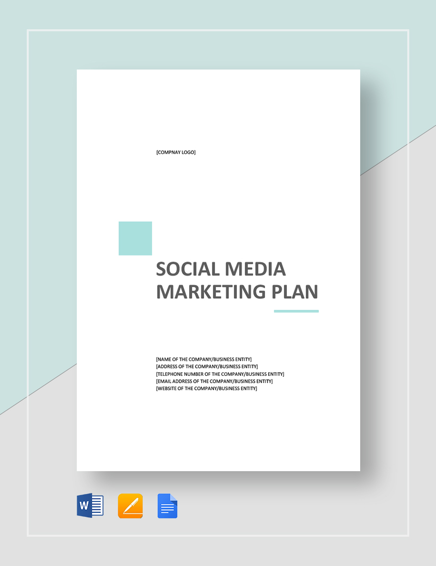 Social Media Marketing Strategy Plan Template - Google Docs, Word ...