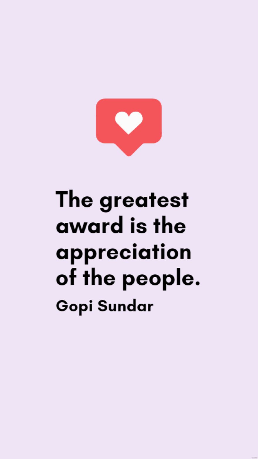 Gopi Sundar - The greatest award is the appreciation of the people. in JPG