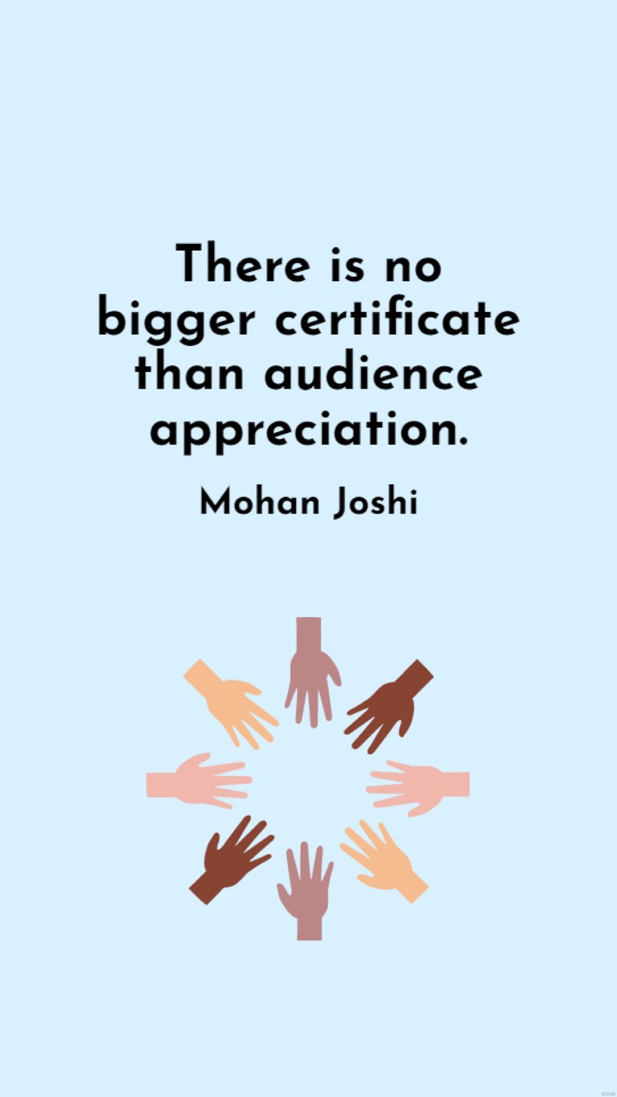 Mohan Joshi - There is no bigger certificate than audience appreciation. in JPG