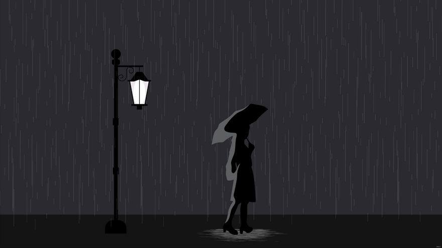 Free Dark Raining Background in Illustrator, EPS, SVG, JPG, PNG