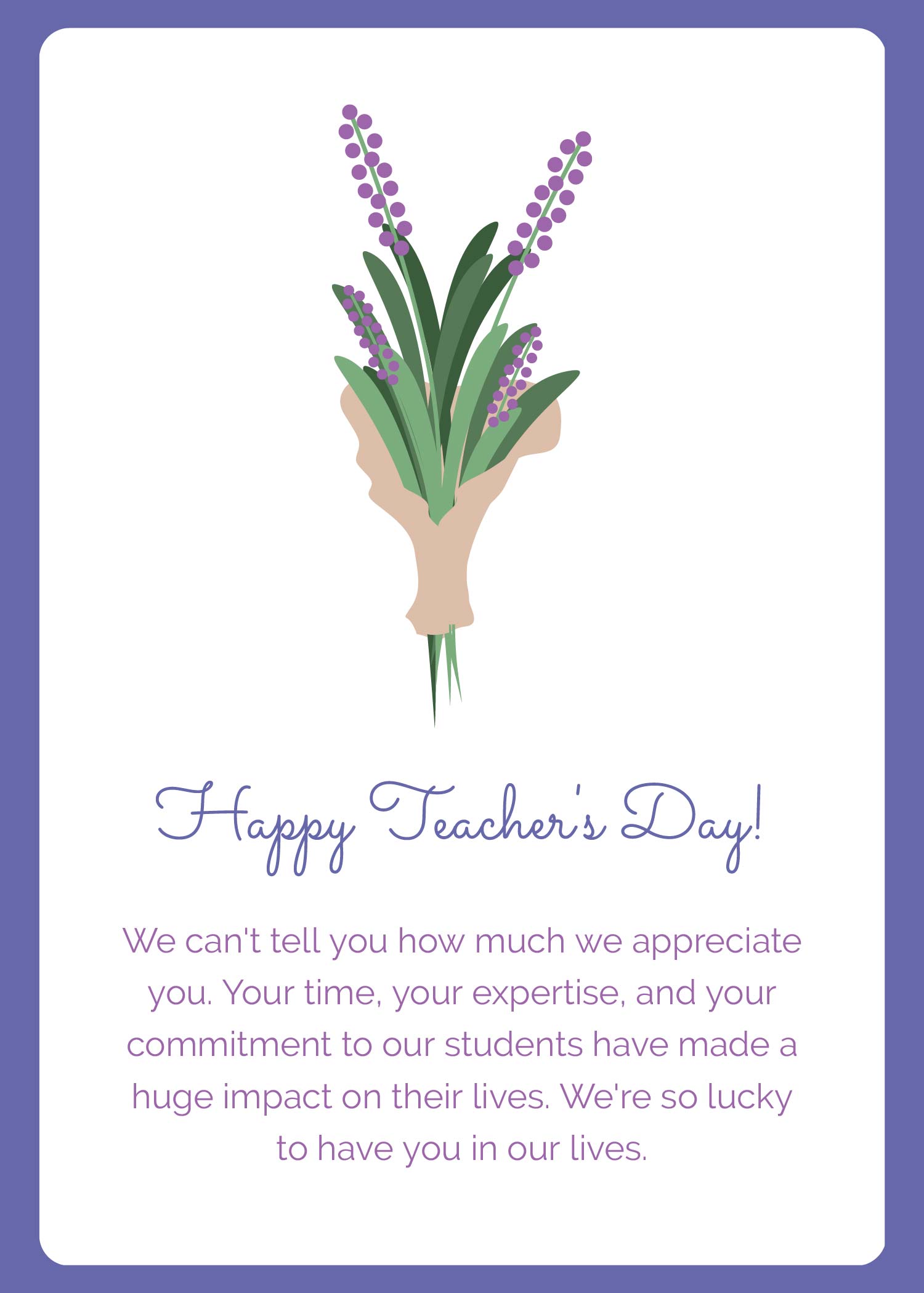 Sample Teacher s Day Card Template In PSD Illustrator Word Pages