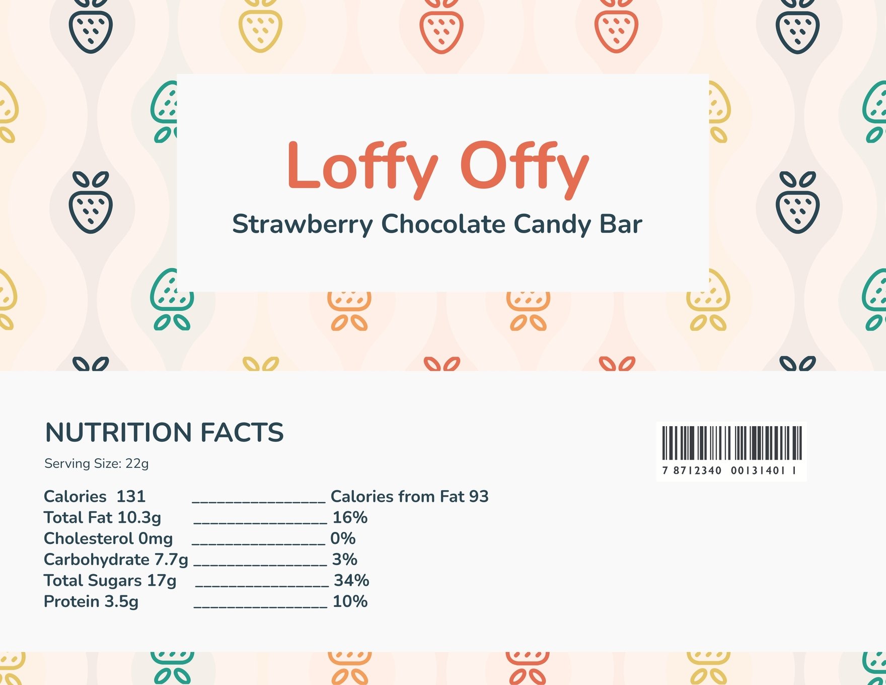 Candy Bar Wrapper Template