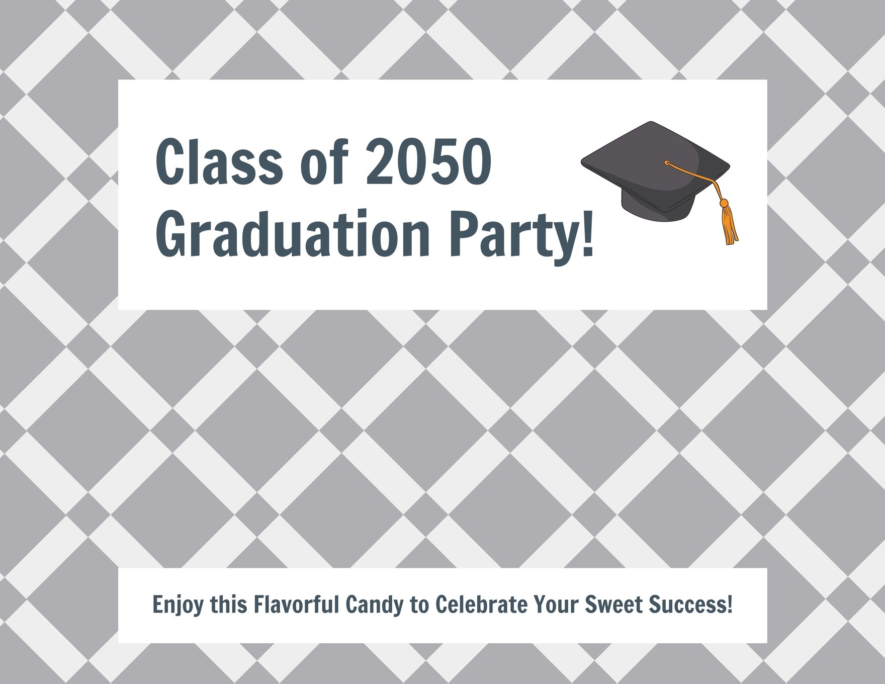 Graduation Candy Wrapper Template