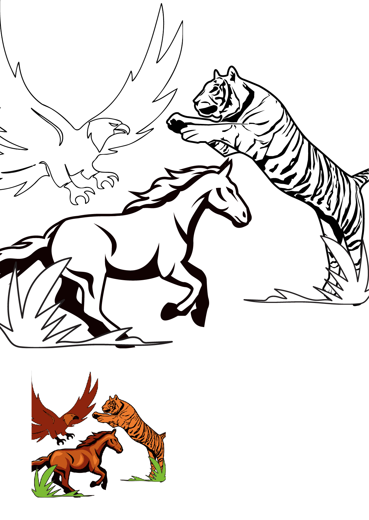Free Realistic Animal Coloring - Free Realistic Animals Coloring Pages 9owmw 