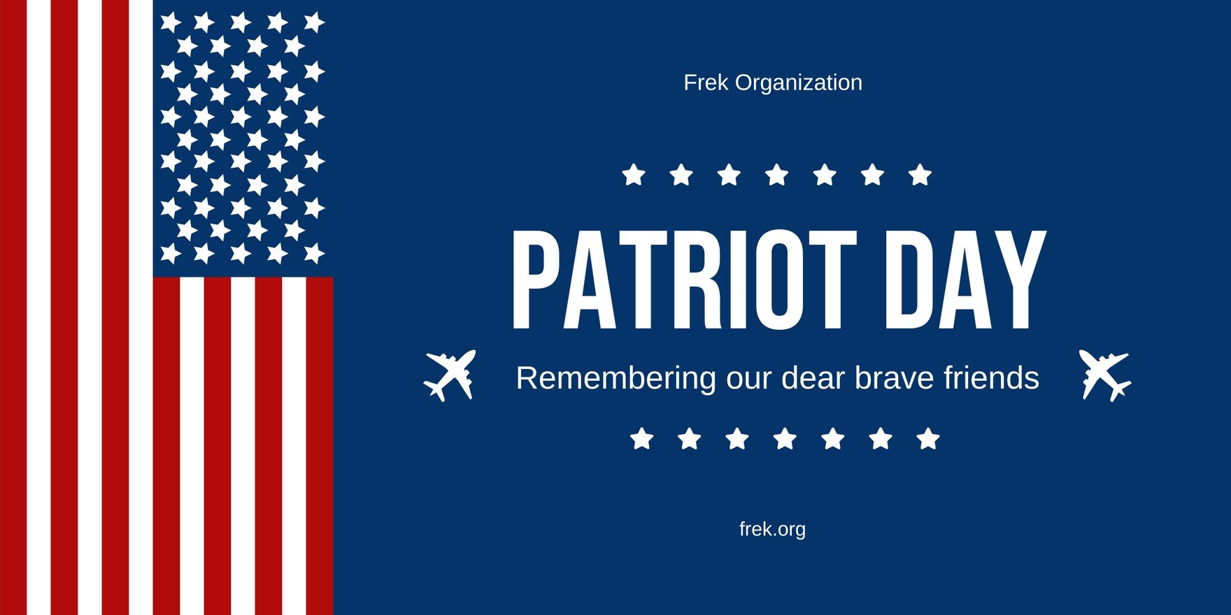 Simple Patriot Day Banner