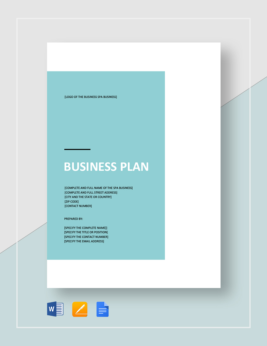 Spa Business Plan Template