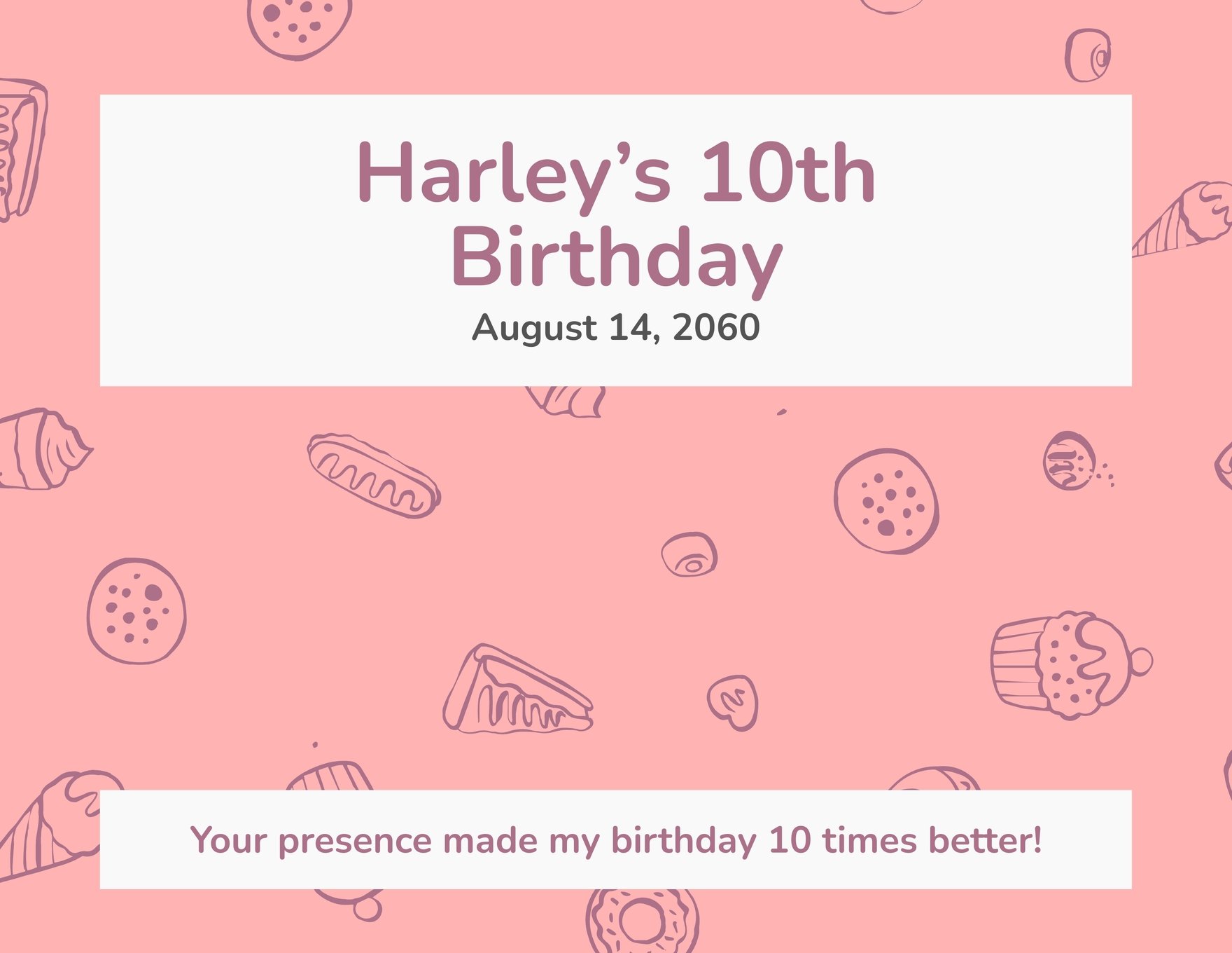 Birthday Candy Wrapper Template