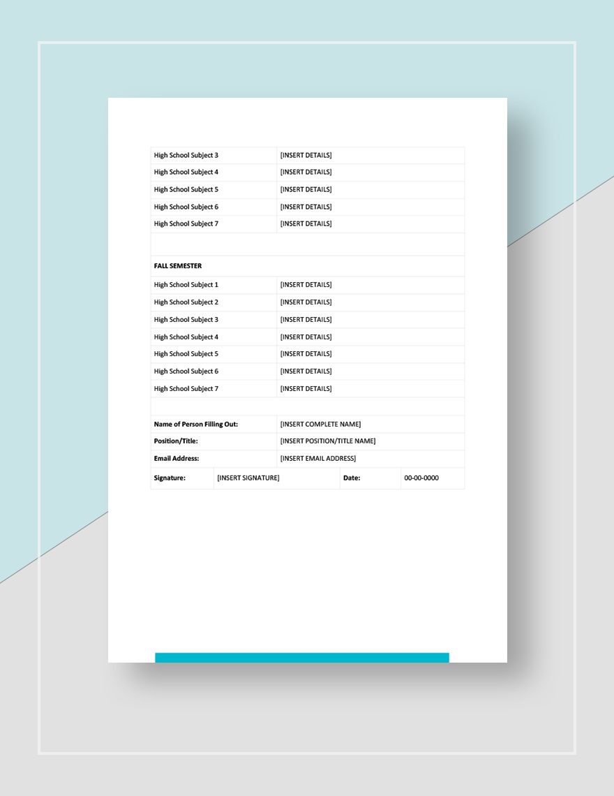 School Report Template in Word, Pages, Google Docs - Download ...