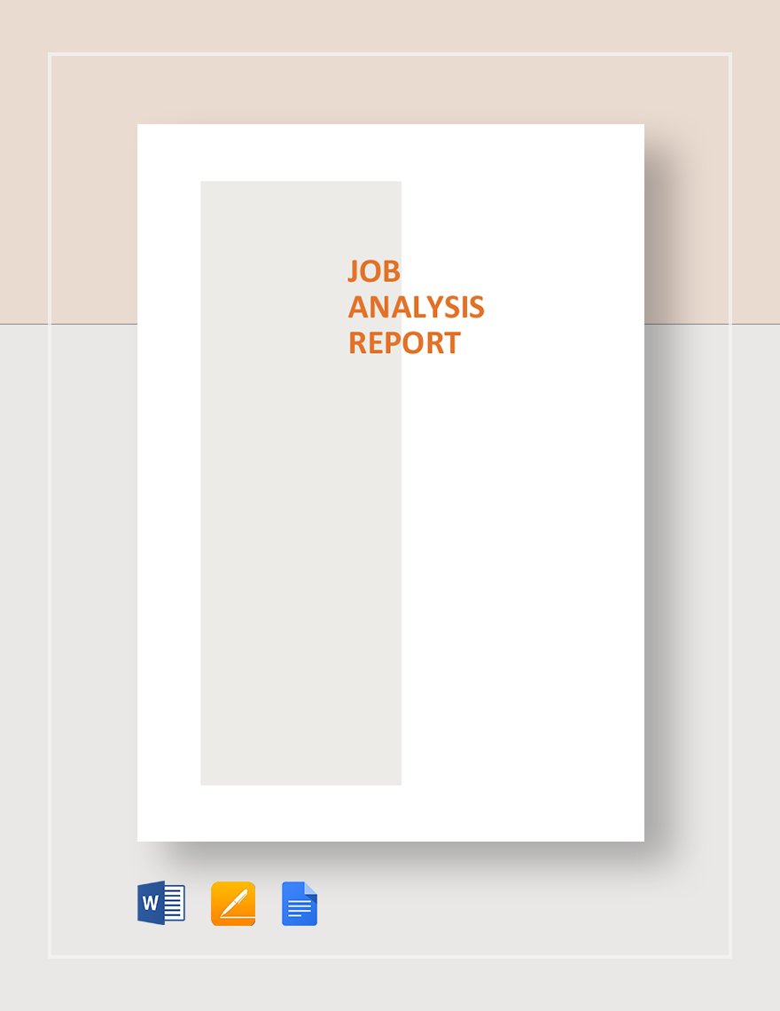 Job Analysis Report Template
