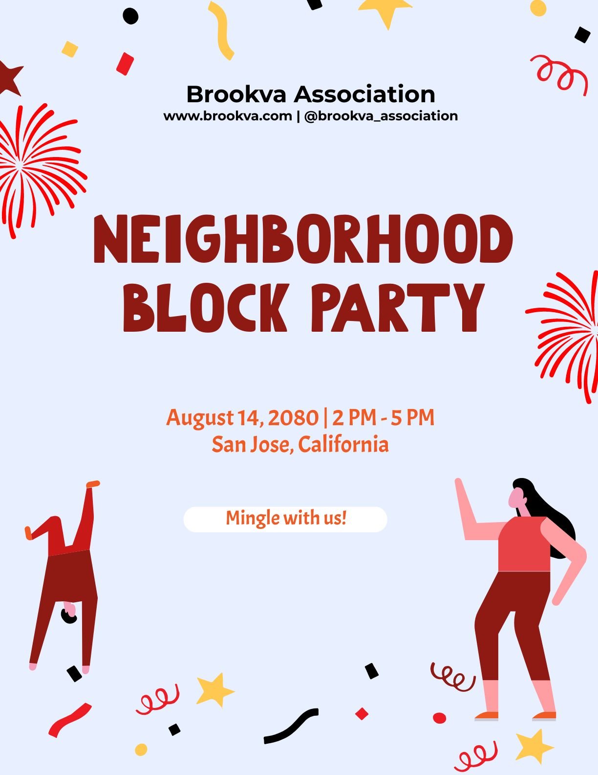 Neighborhood Block Party Flyer