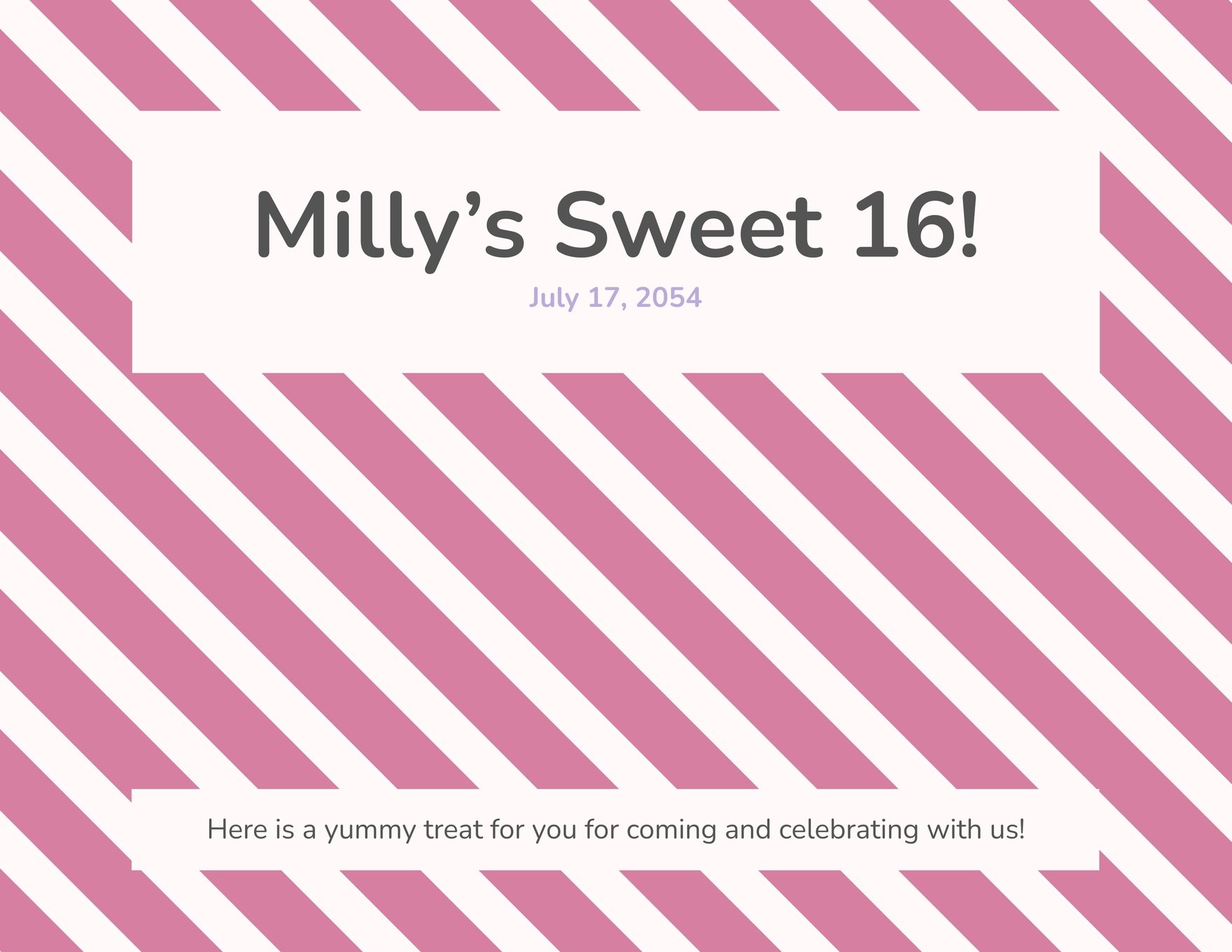 Striped Candy Bar Wrapper Template