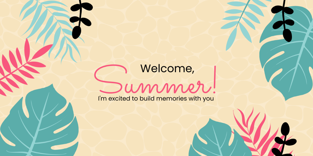 Welcome Summer Banner Template