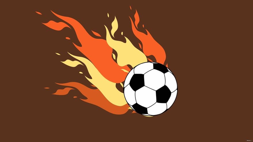 Fire Football Background