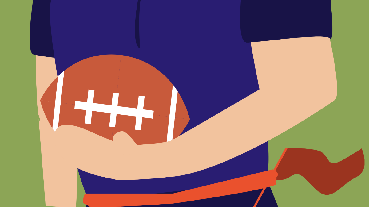 Free Flag Football Background Template