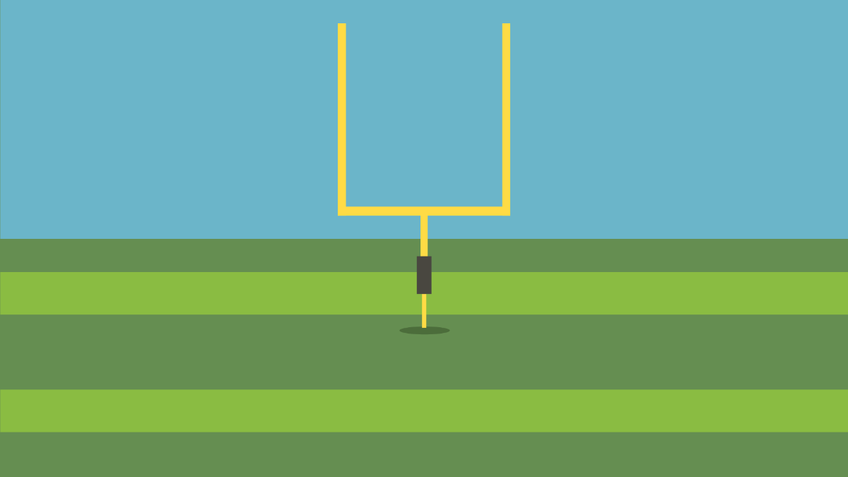 Football Goal Post Background Template