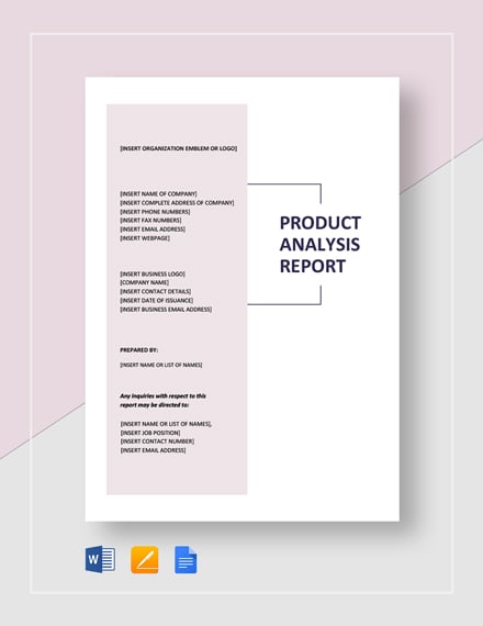 product-analysis-report