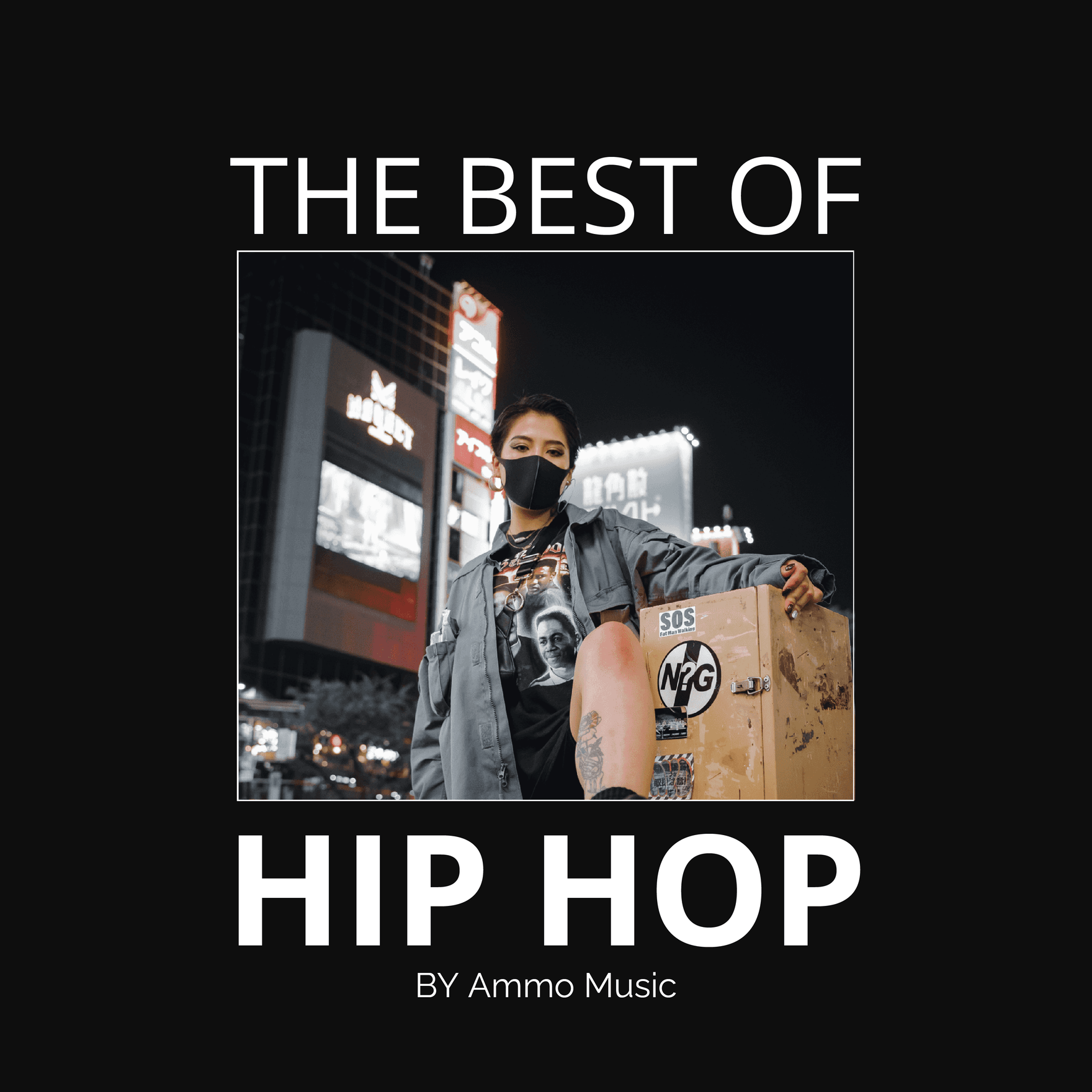 Hip Hop Playlist Cover in Word, Illustrator, PSD