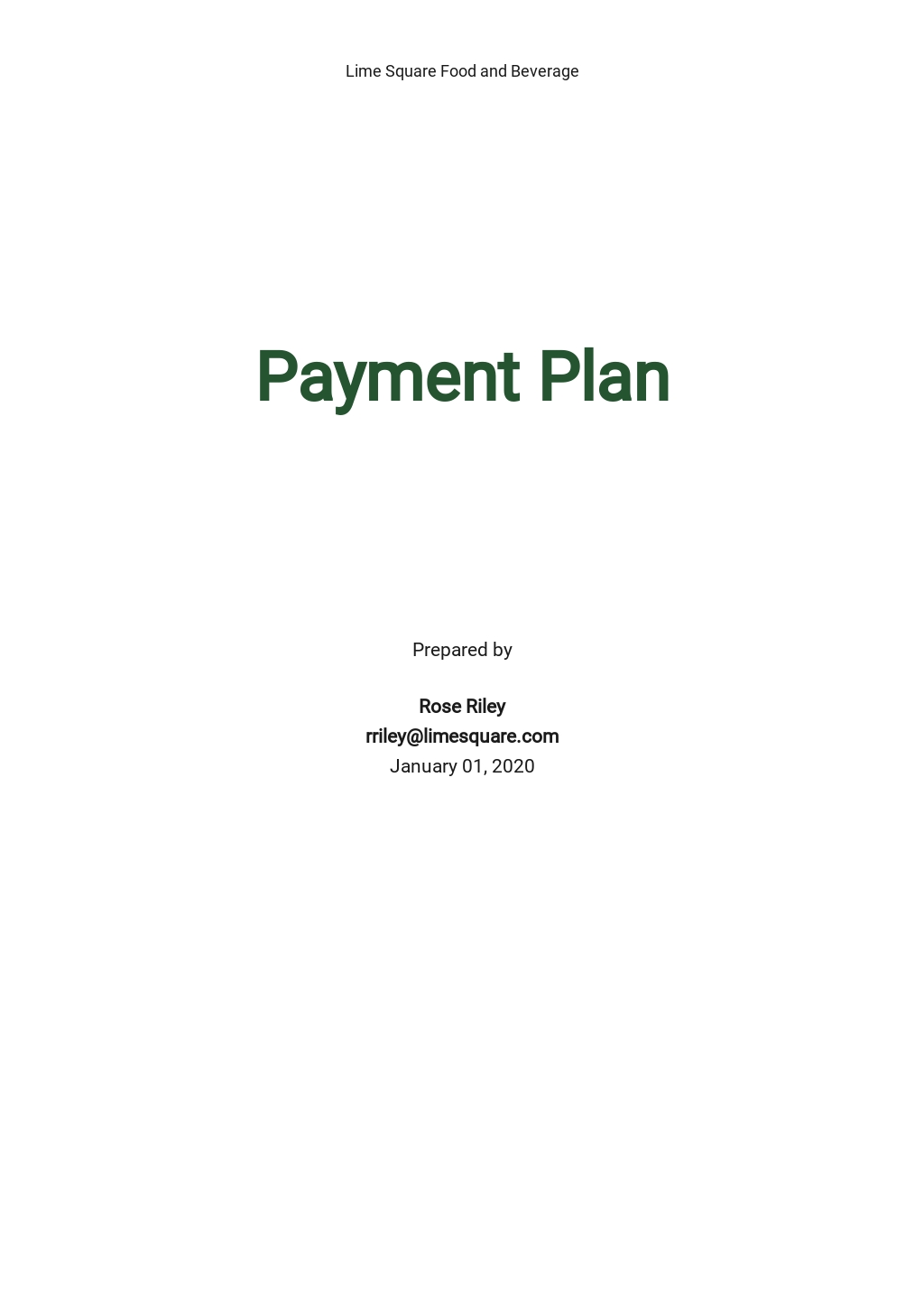 30 60 90 Payment Plan Template [Free PDF] - Google Docs, Word, Apple ...