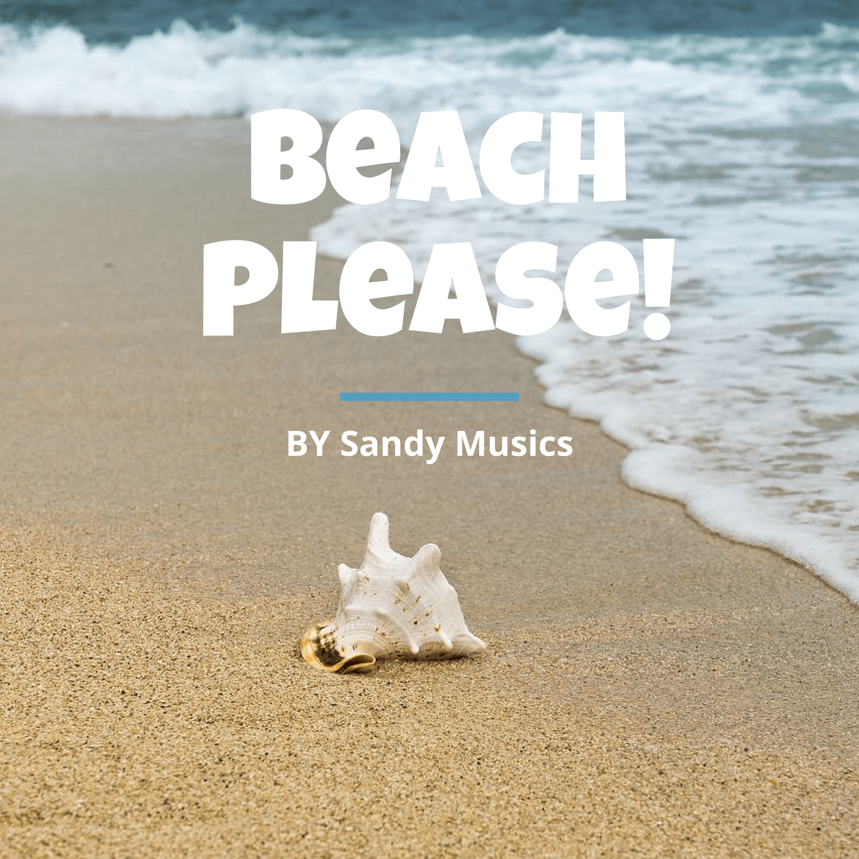 Free Beach Playlist Cover Template