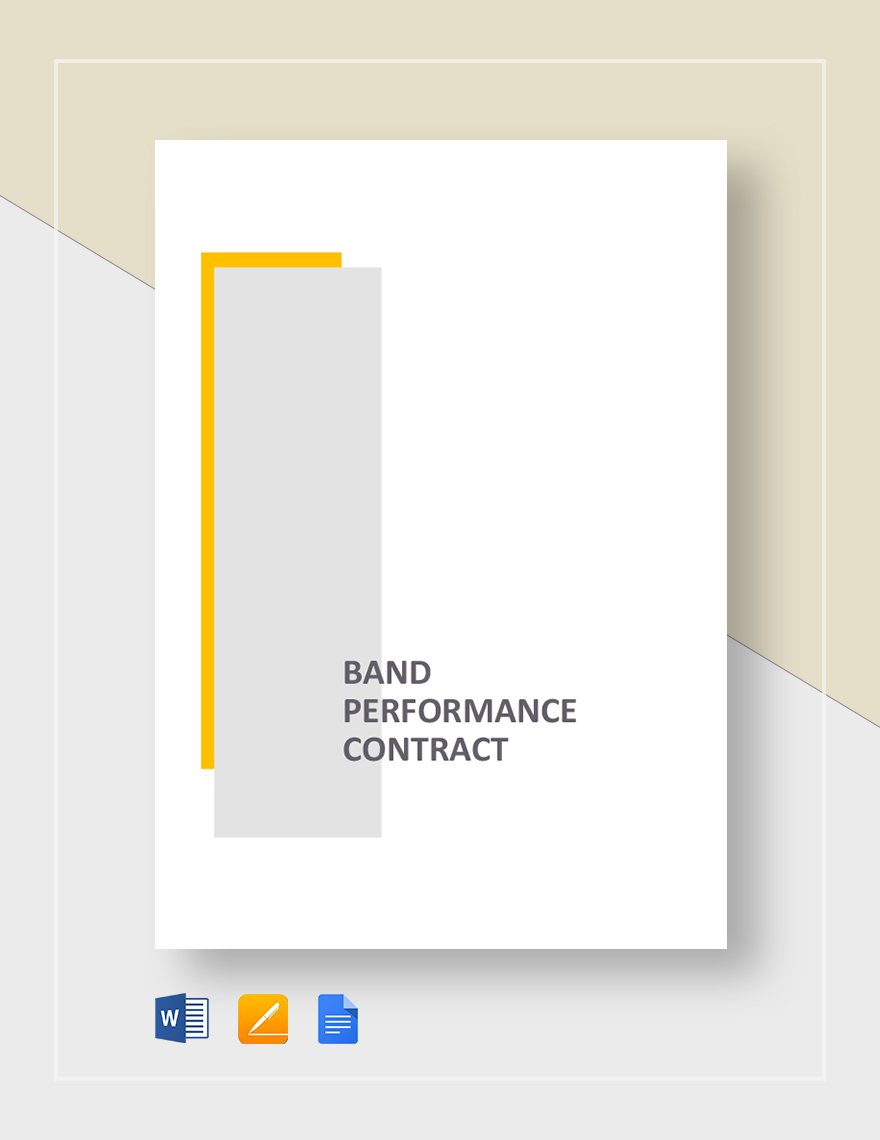 Band Performance Contract Template