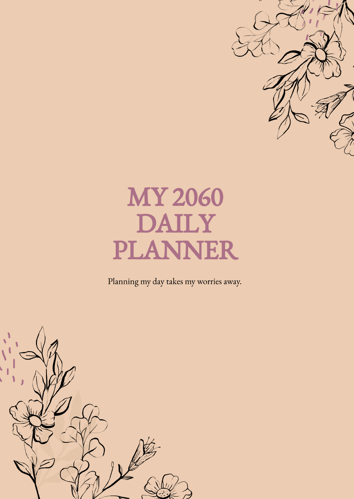 Daily Planner Cover Template - Edit Online & Download