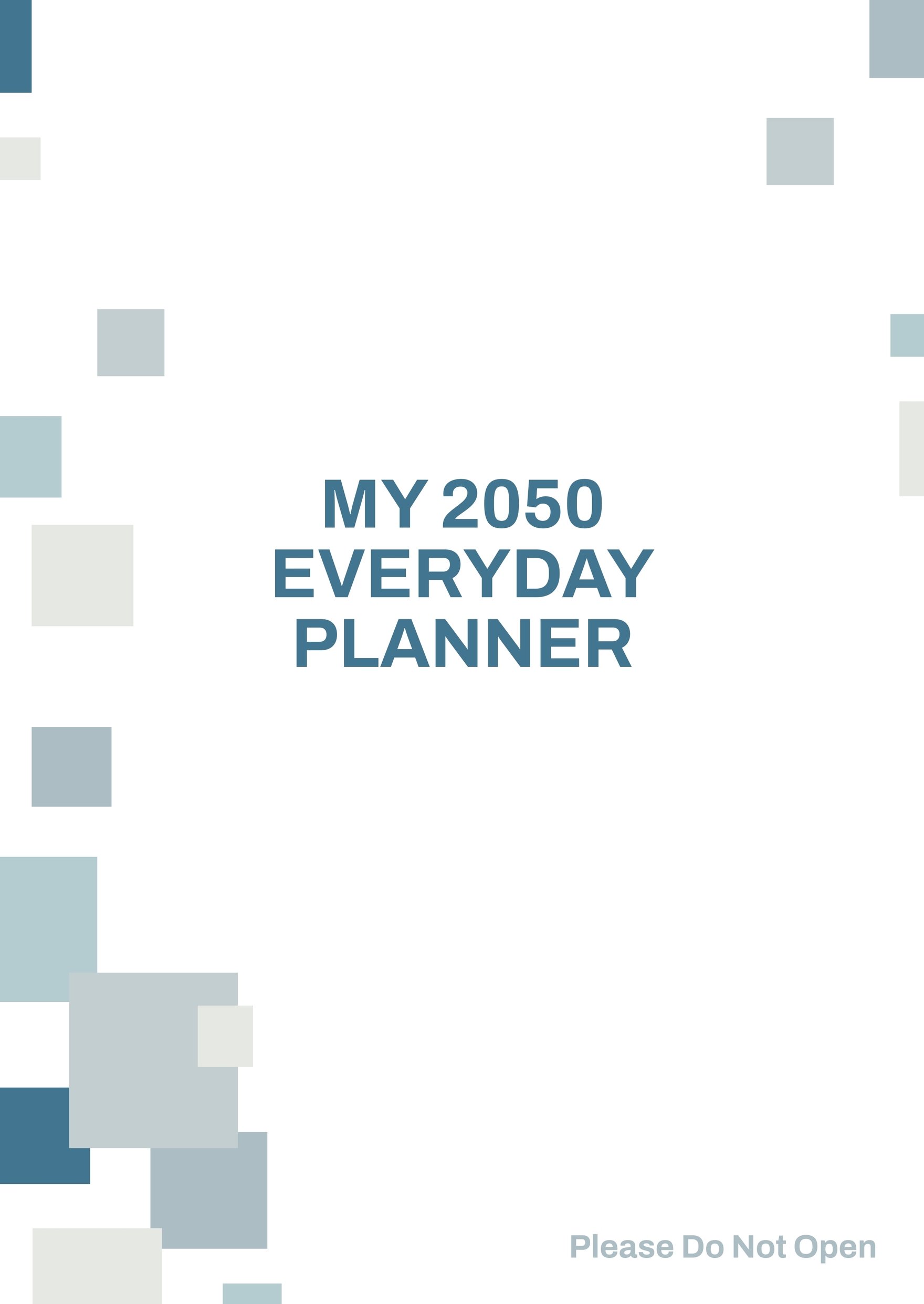 Personal Planner Cover Template