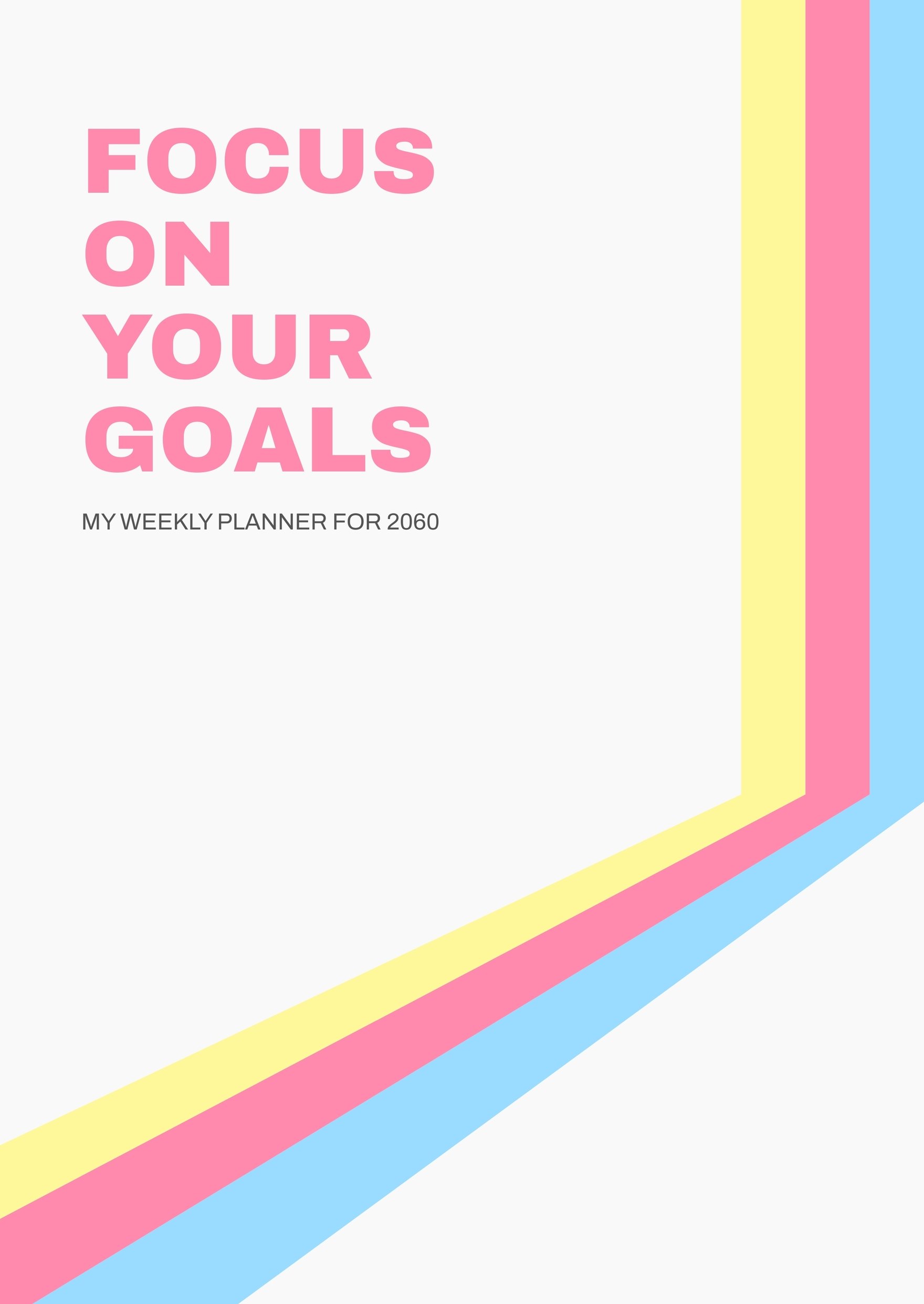 Colorful Planner Cover Template