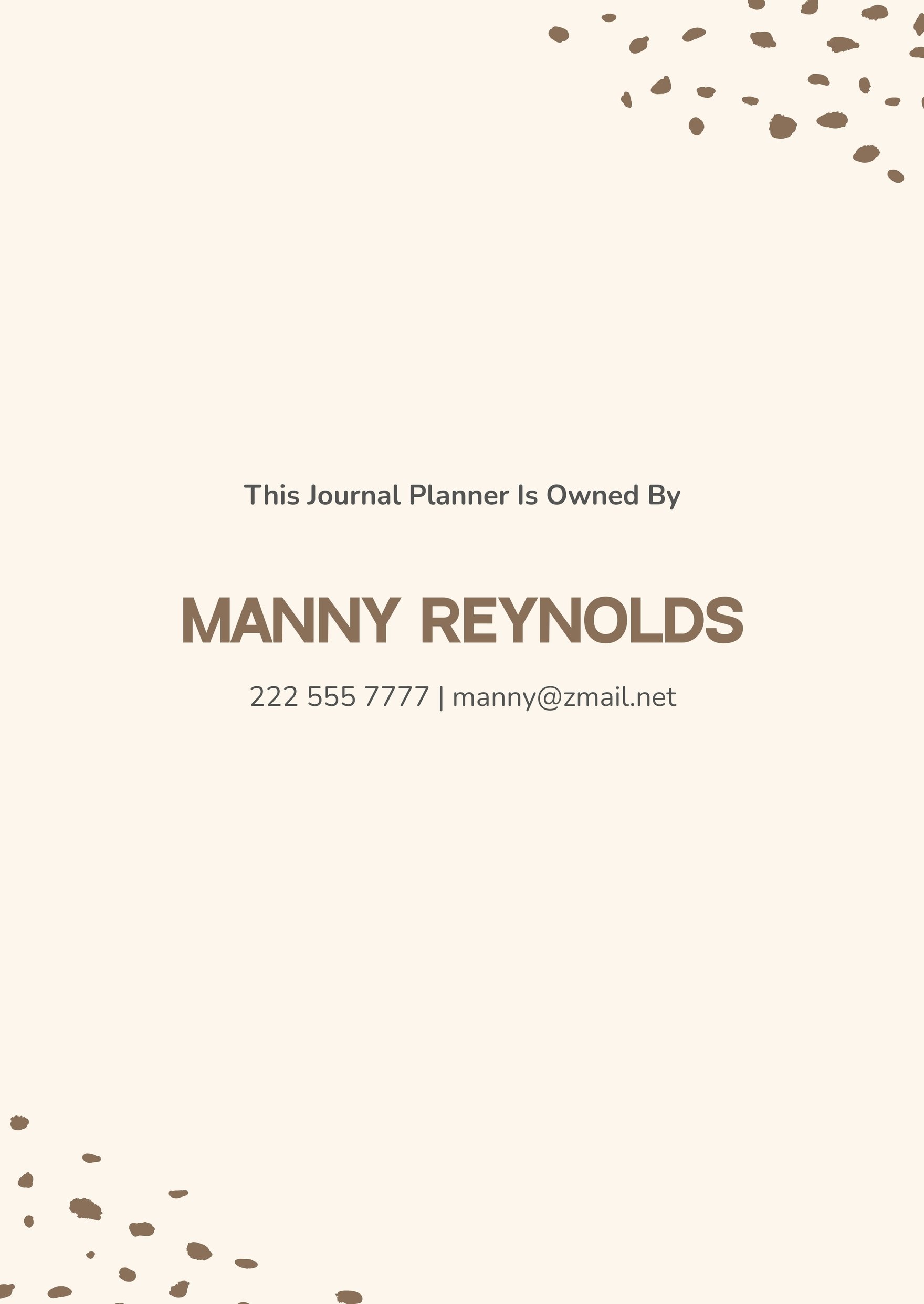Journal Planner Cover Template in PDF, Word, Google Docs - Download ...
