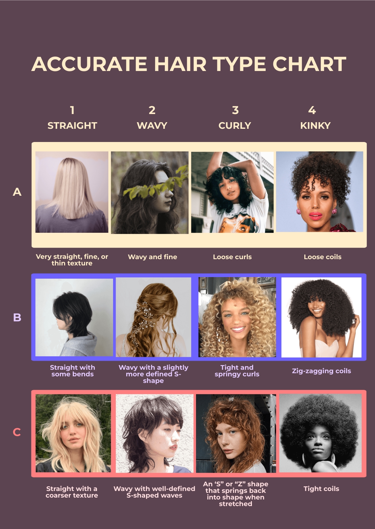 Free Mixed Hair Type Chart - Download in PDF, Illustrator | Template.net