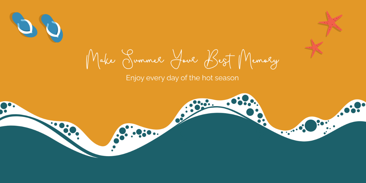 Free Simple Summer Banner Template