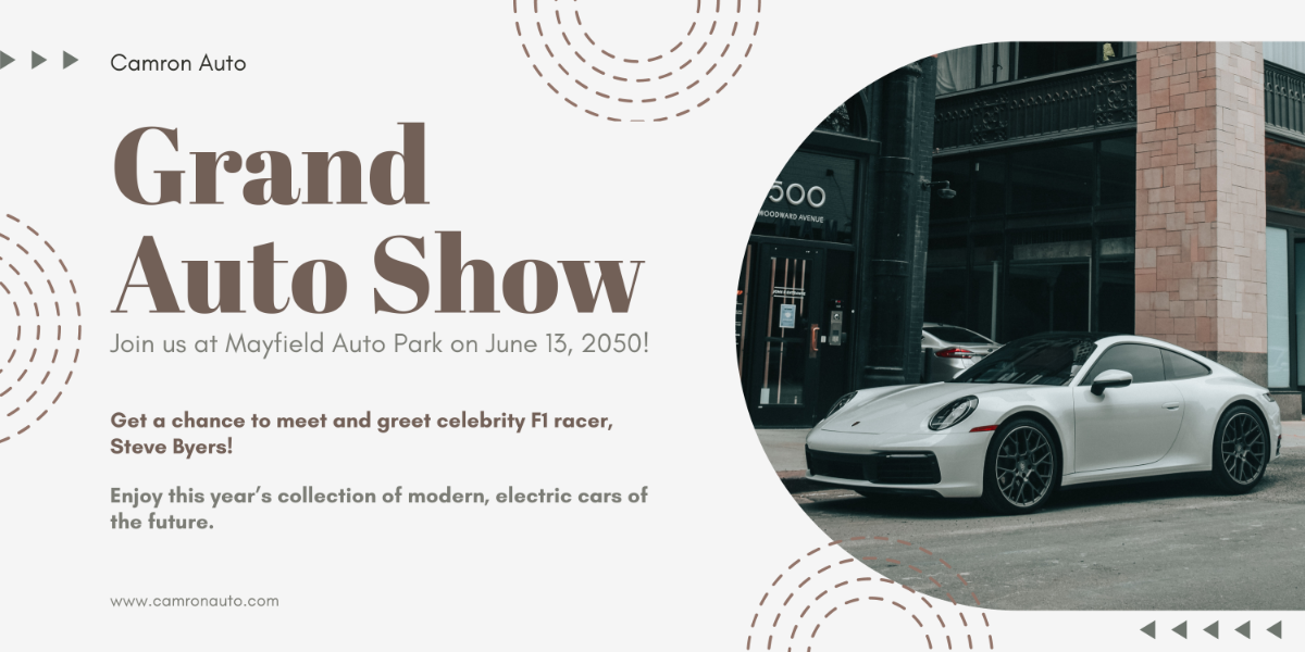 Free Car Show Banner Template