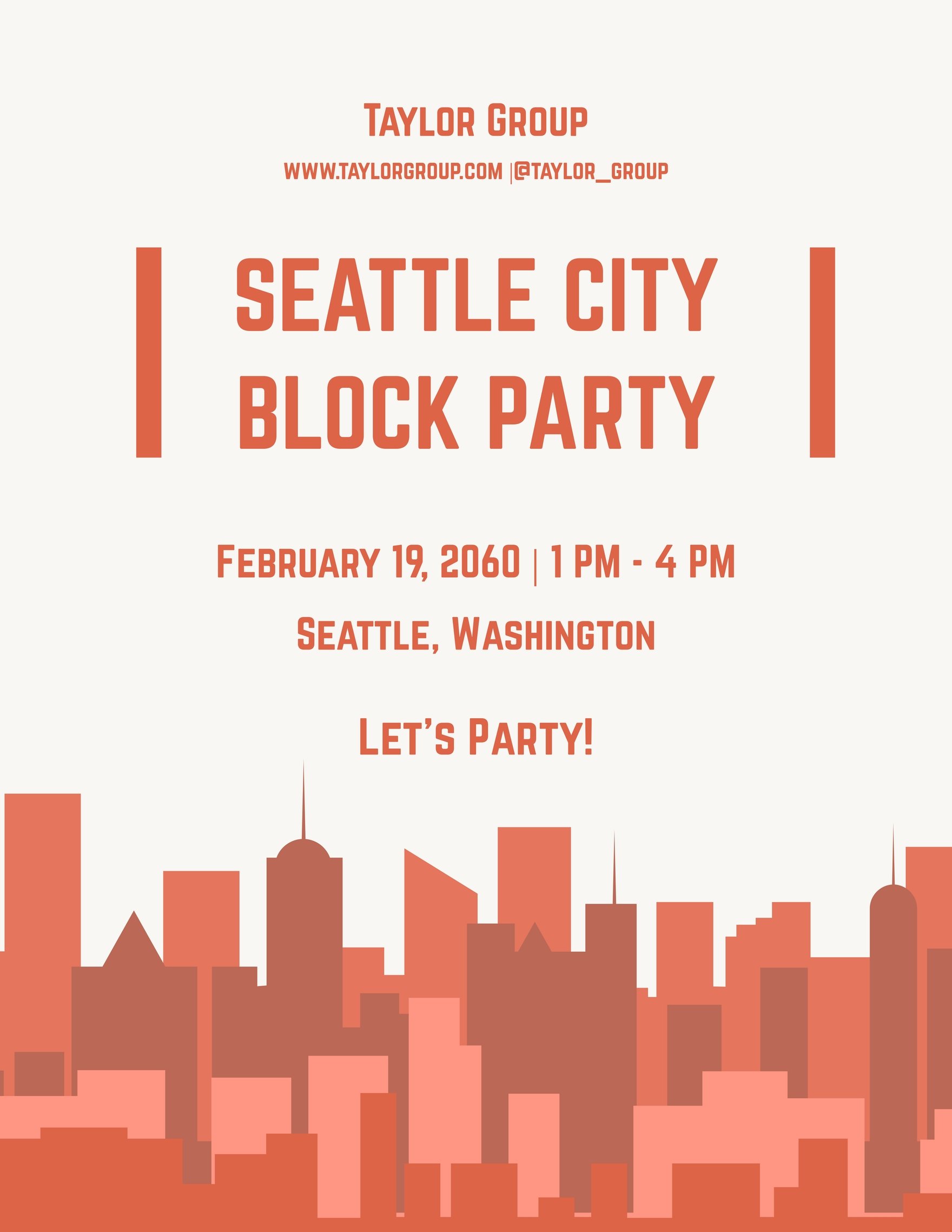City Block Party Flyer