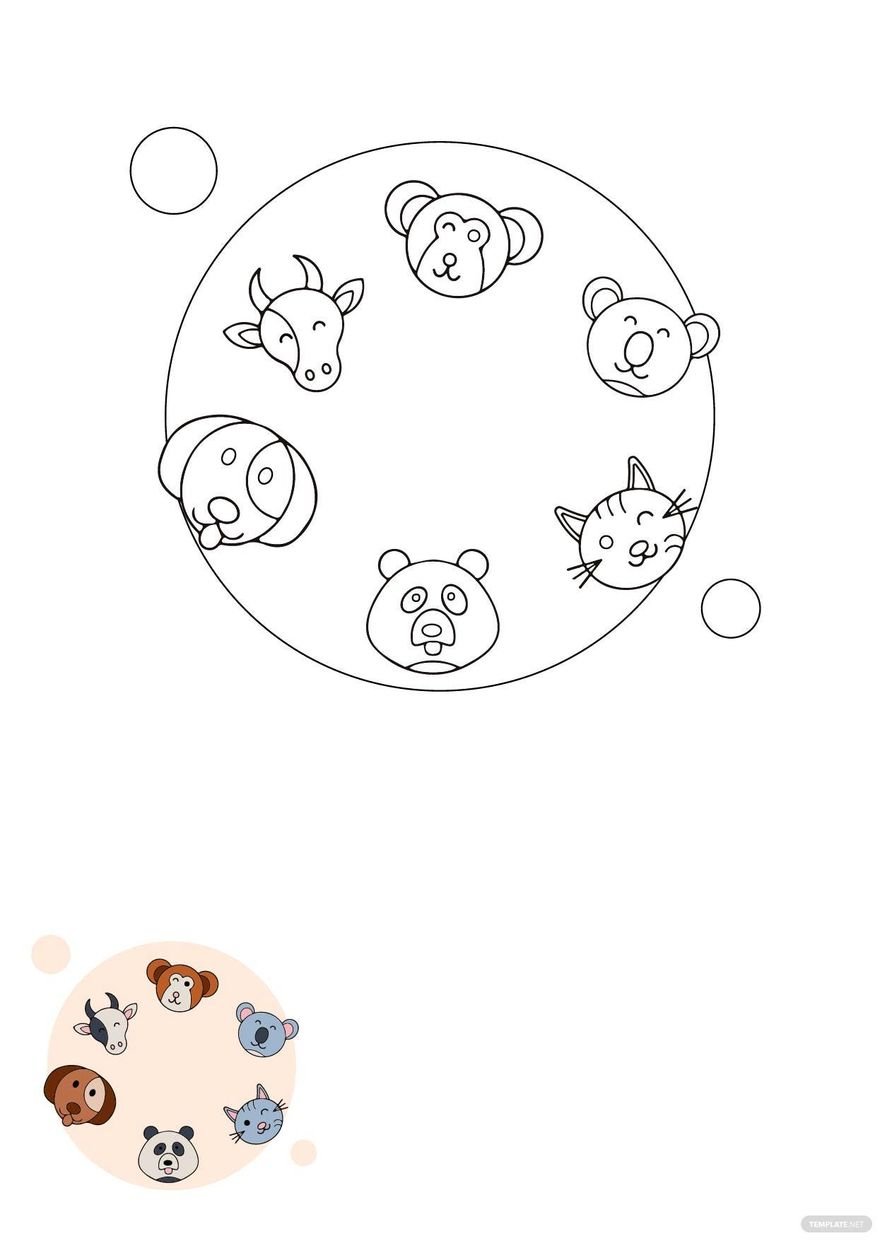Kids Animal Coloring Pages