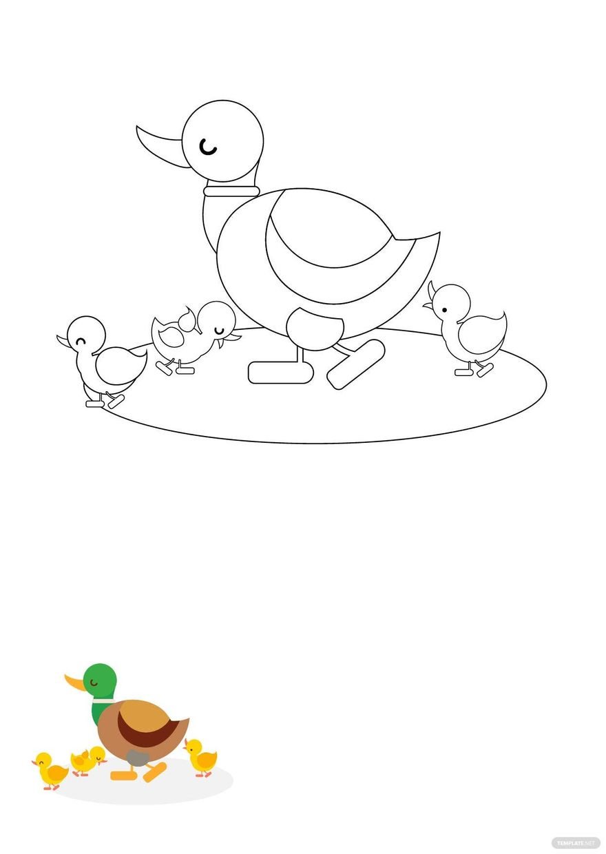 Free Animal Family Coloring Pages
