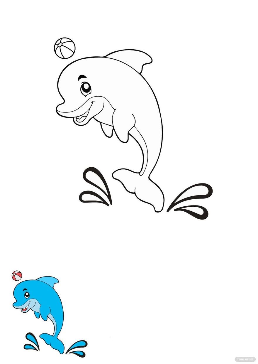 Summer Animal Coloring Pages Template