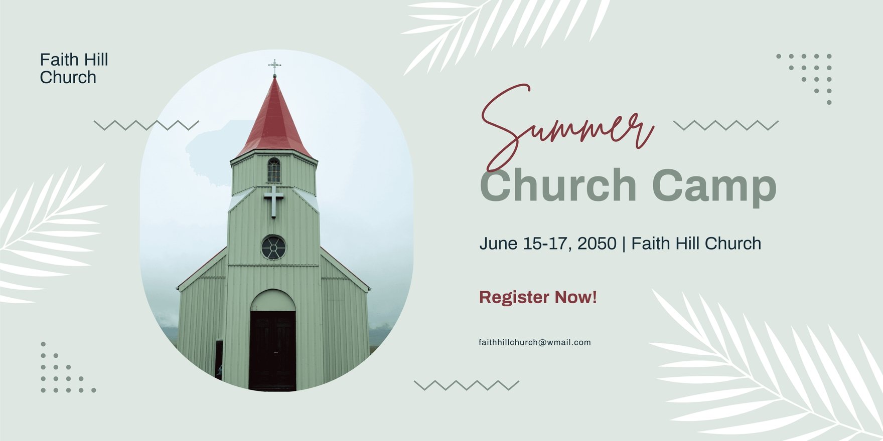 Summer Church Banner Template