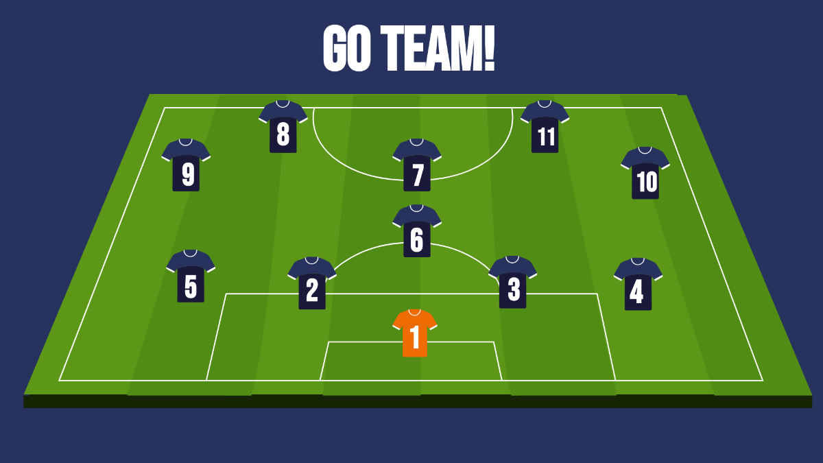 Free Football Lineup Background Template