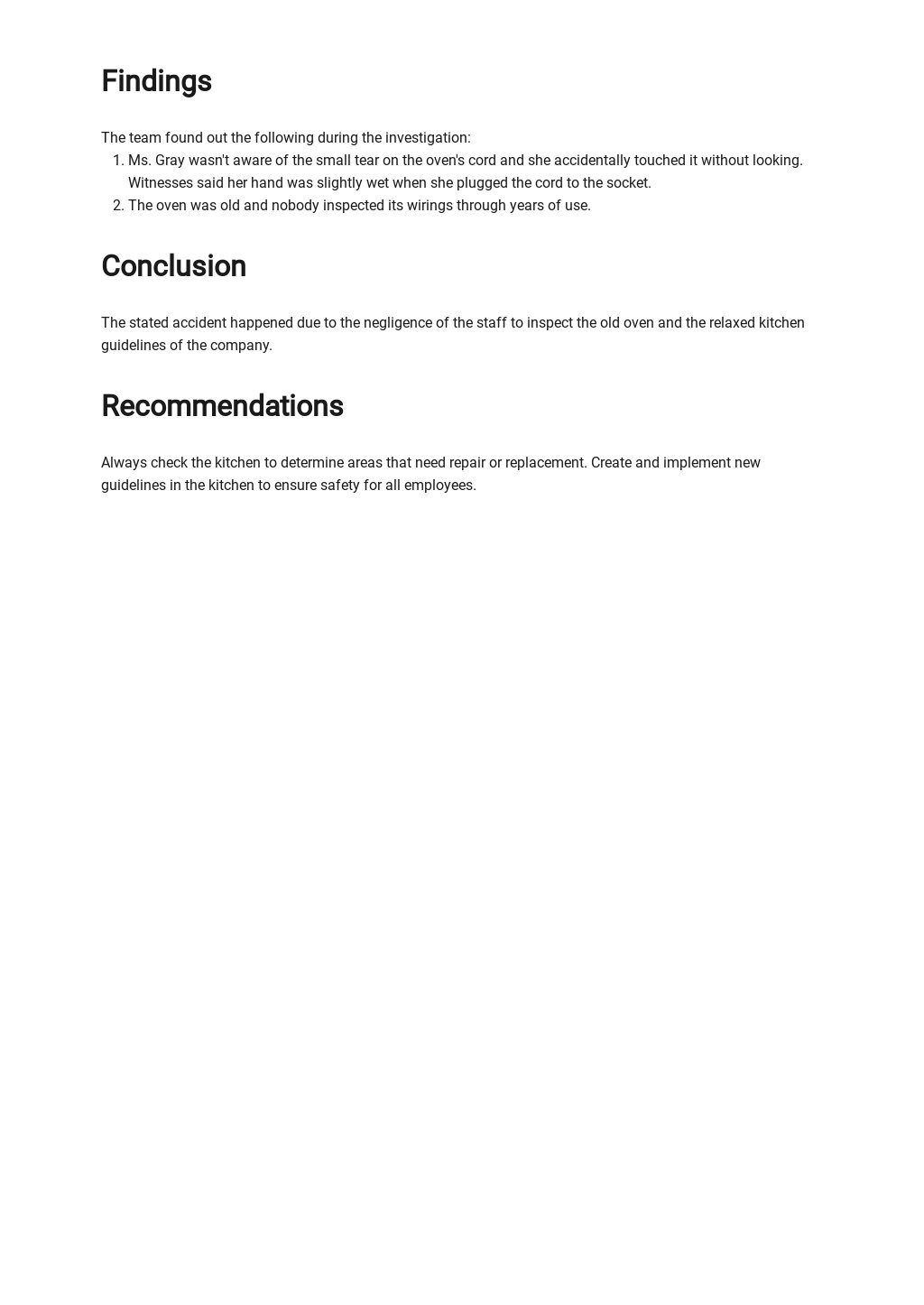 HR Investigation Report Template [Free PDF] - Word (DOC) | Apple (MAC ...
