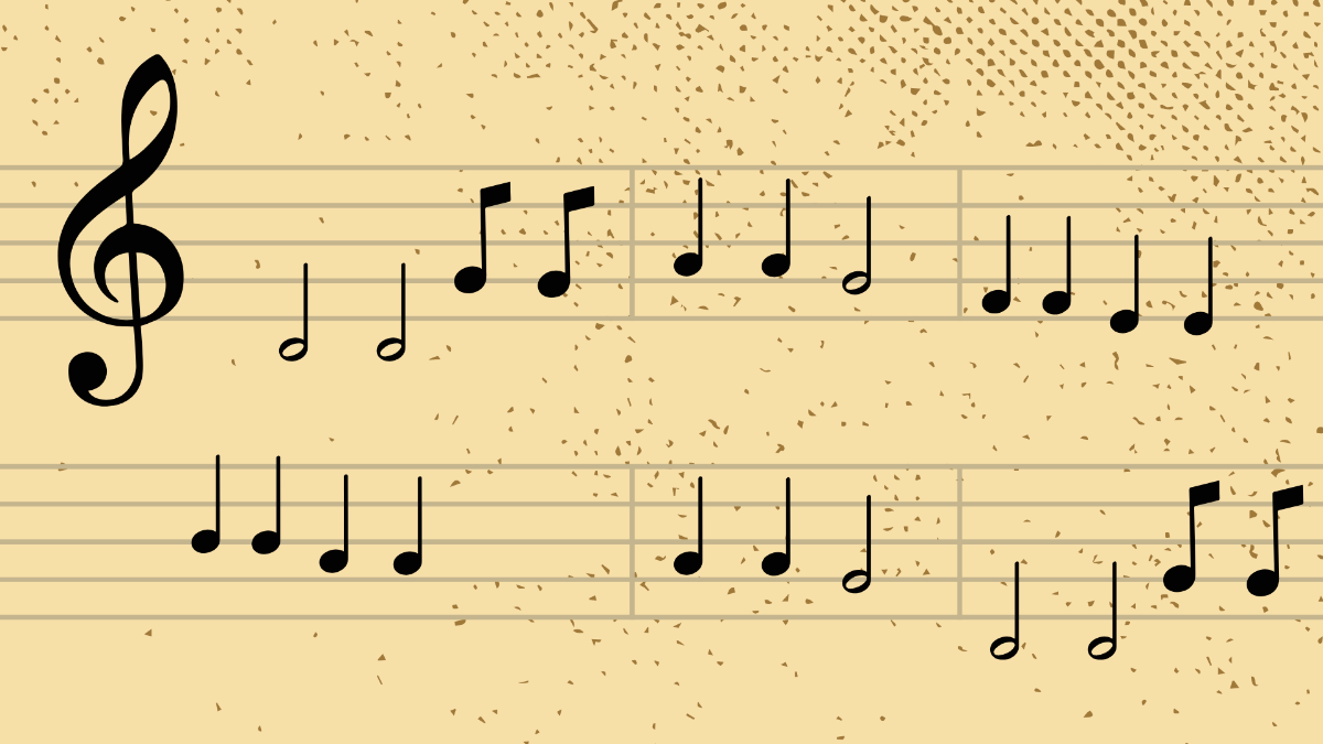 Music Notation Background Template
