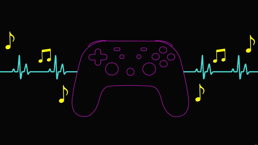 Game Background Music in Illustrator, SVG, PNG, JPG, EPS - Download ...