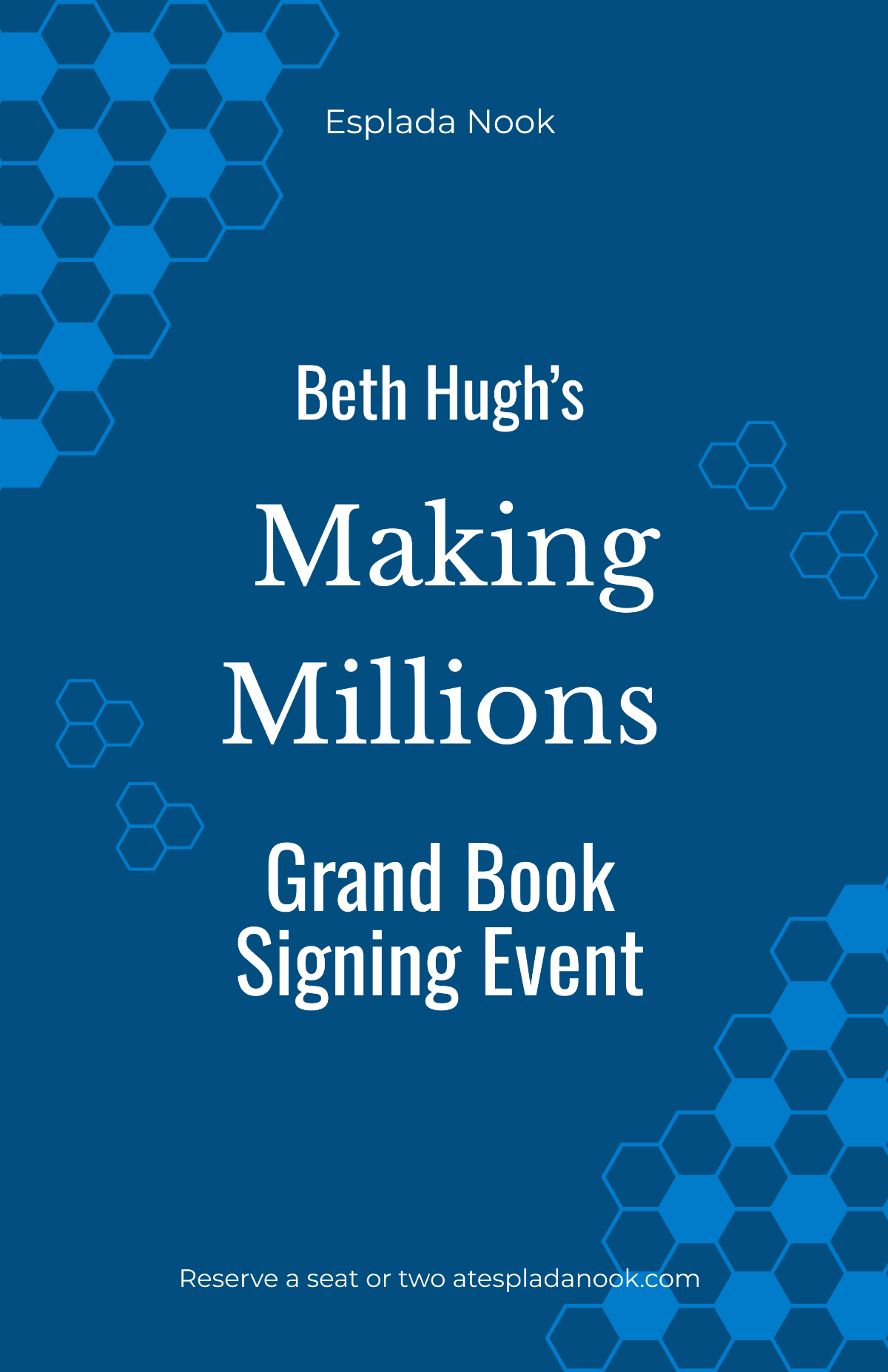 Book Signing Advertisement Poster Template
