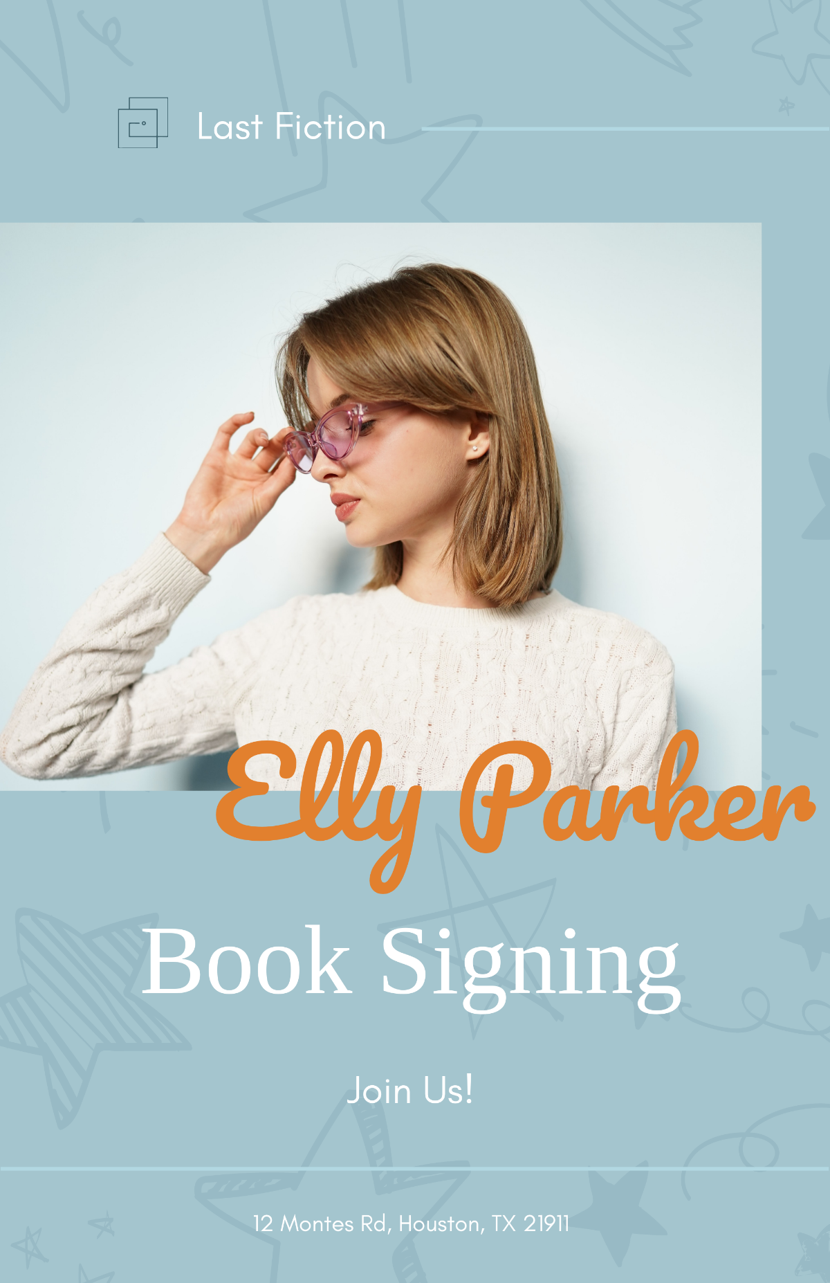 Book Signing Promotion Poster Template
