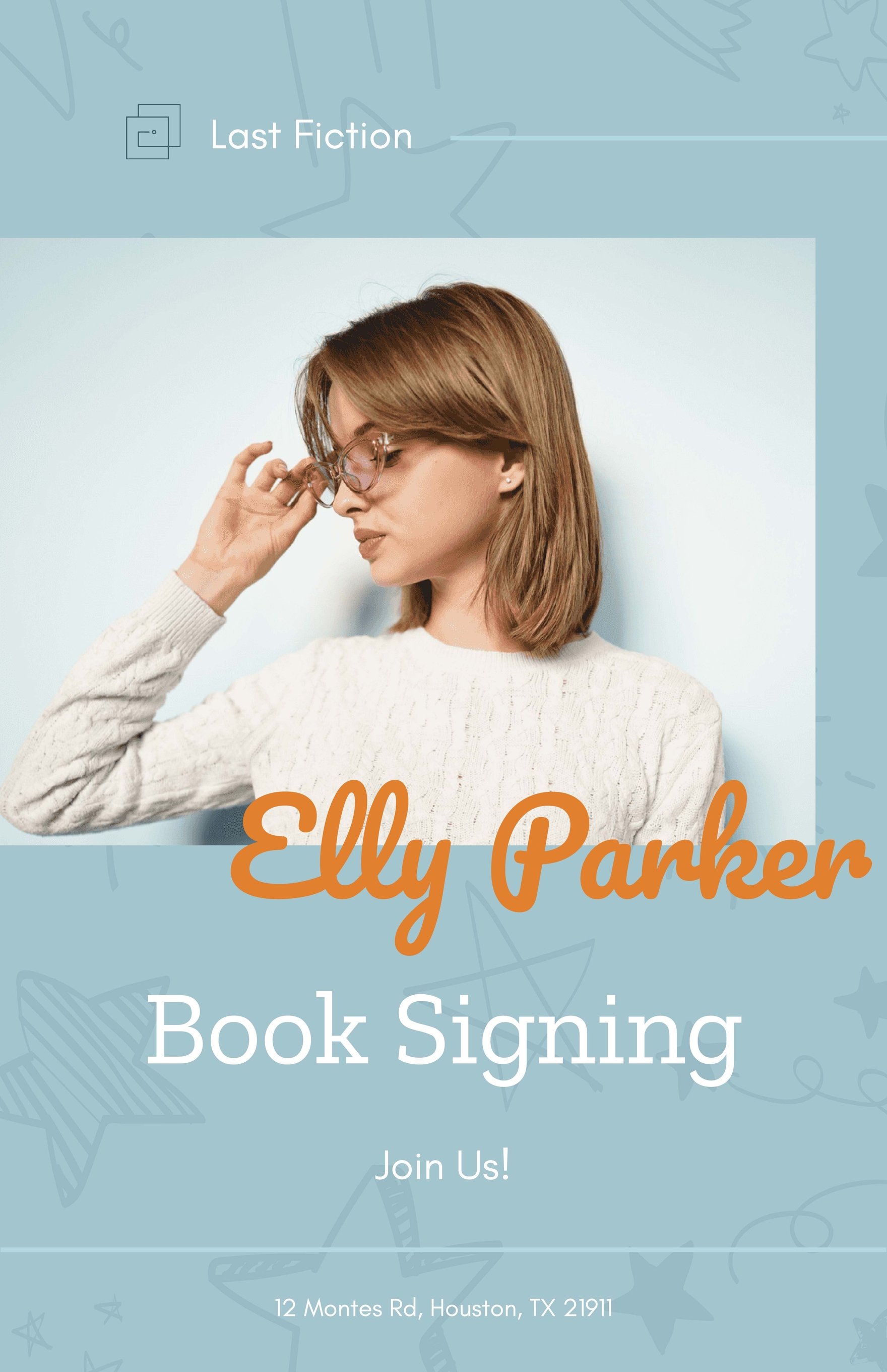 Book Signing Promotion Poster