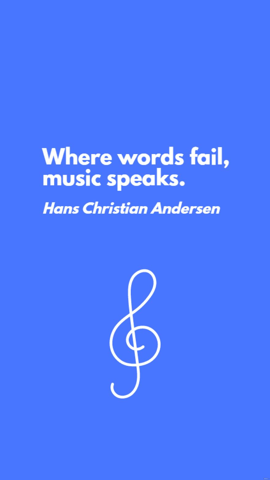 Free Hans Christian Andersen - Where words fail, music speaks. in JPG