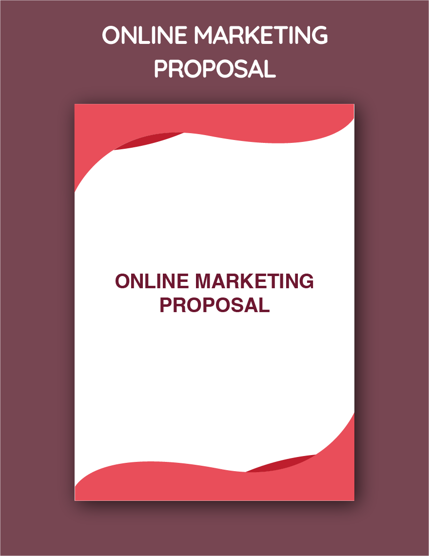 Online Marketing Proposal Template in Word, Google Docs, PDF, Apple Pages