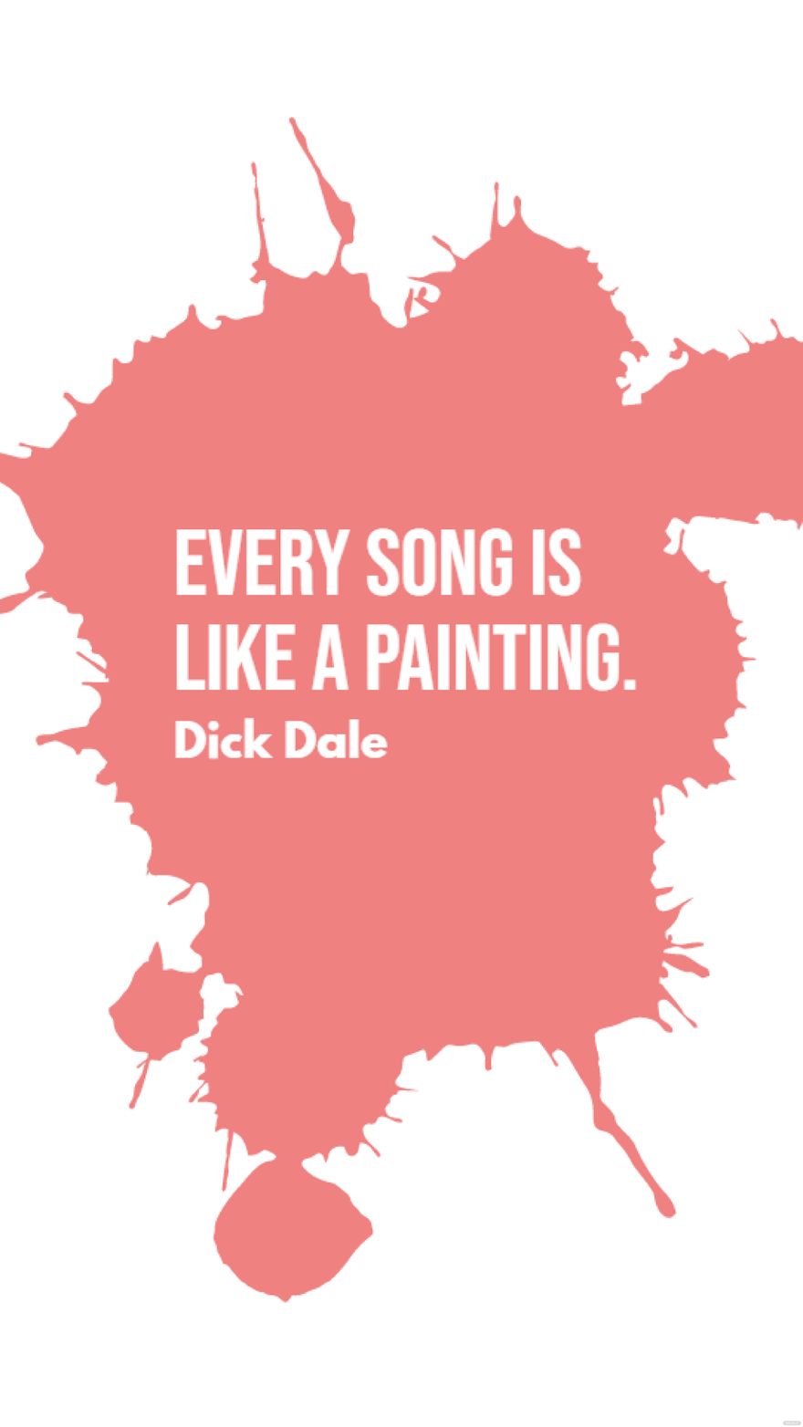 Dick Dale - Every song is like a painting.