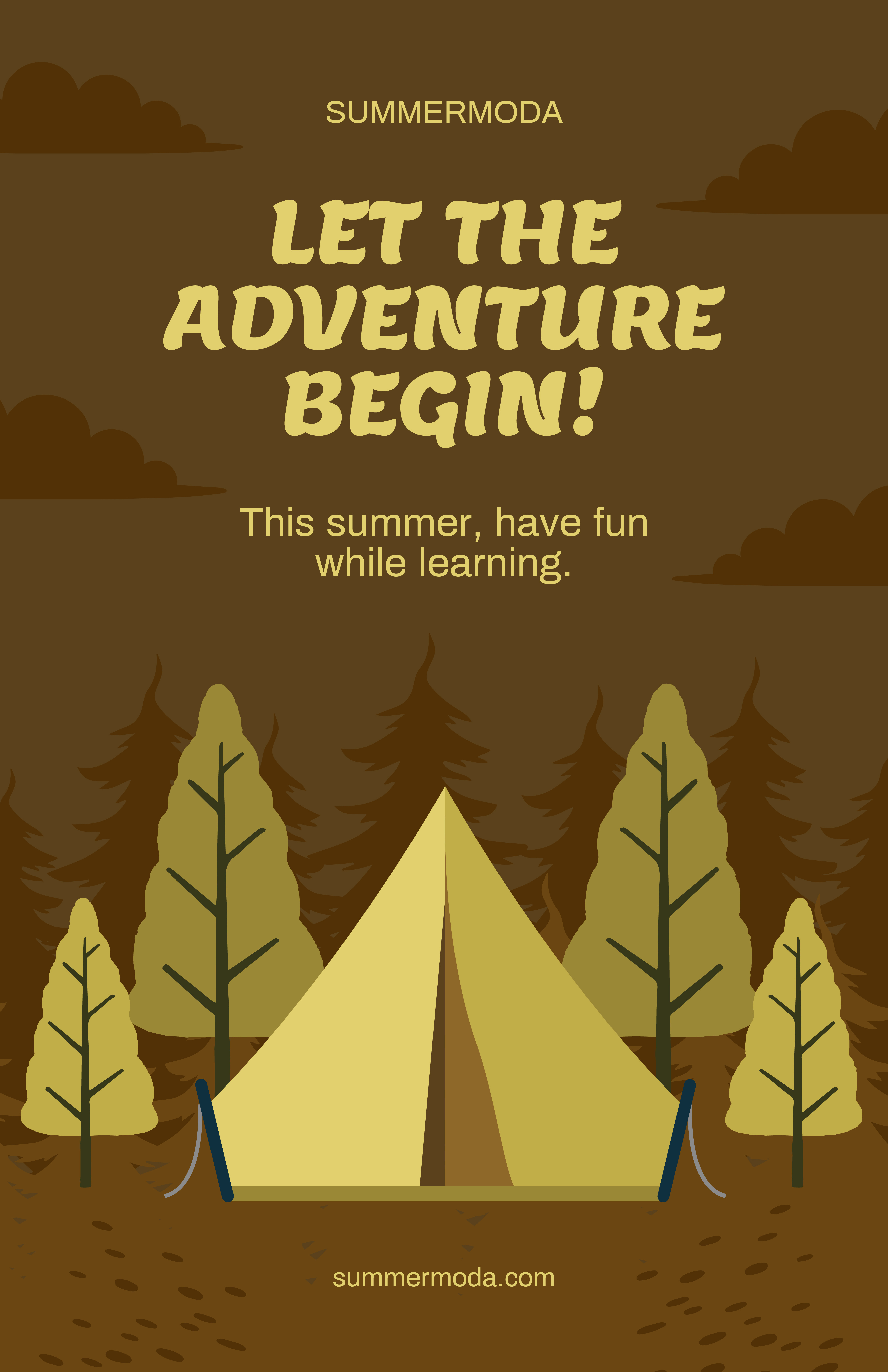 Camping Trip Poster Template - Edit Online & Download Example ...